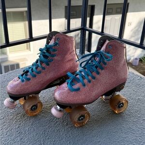 Sure-Grip Quad Roller Skates - PINK Stardust